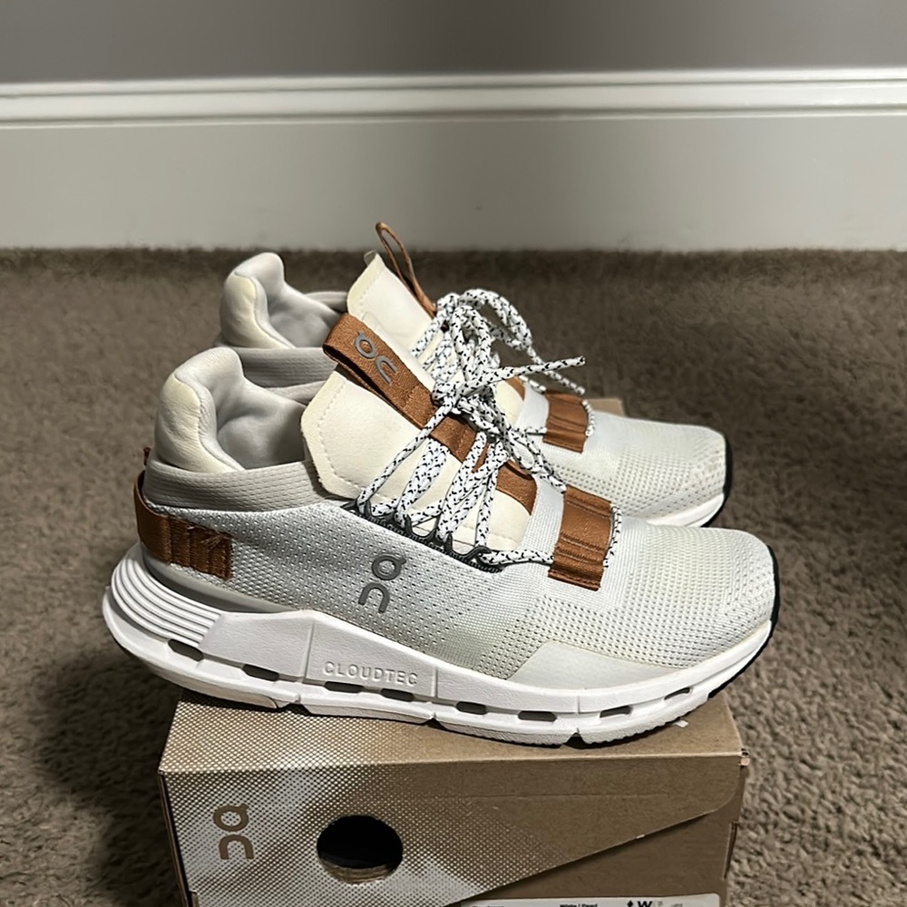On Cloudnova White Pearl Sneakers